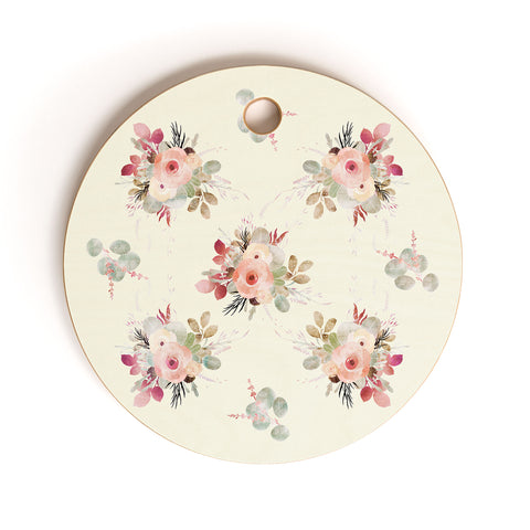 Iveta Abolina Rose Tan Cutting Board Round
