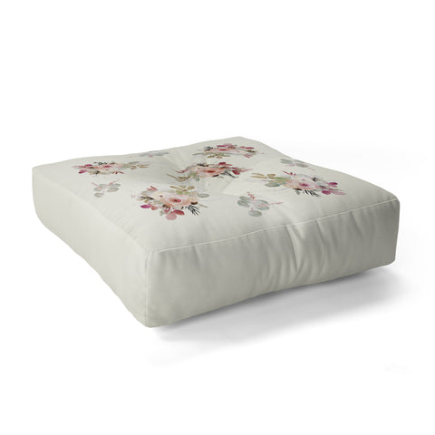 Iveta Abolina Rose Tan Floor Pillow Square