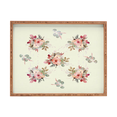 Iveta Abolina Rose Tan Rectangular Tray