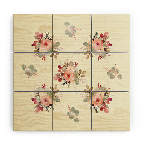 Iveta Abolina Rose Tan Wood Wall Mural