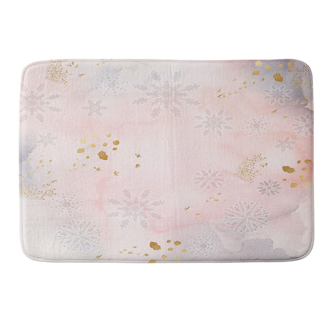 Iveta Abolina Rose Winterland Memory Foam Bath Mat