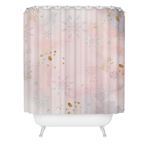 Iveta Abolina Rose Winterland Shower Curtain