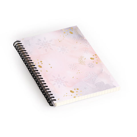 Iveta Abolina Rose Winterland Spiral Notebook