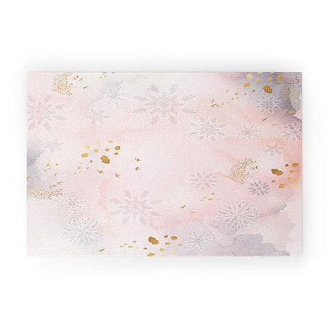 Iveta Abolina Rose Winterland Welcome Mat
