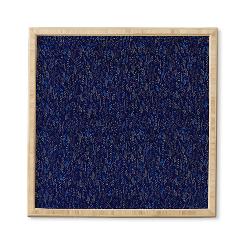 Iveta Abolina Royal Blue Silk Framed Wall Art