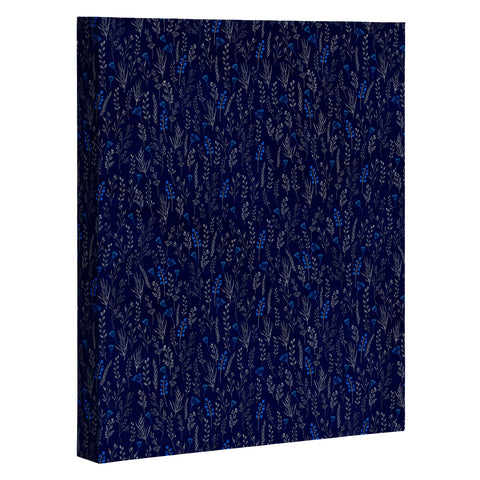 Iveta Abolina Royal Blue Silk Art Canvas