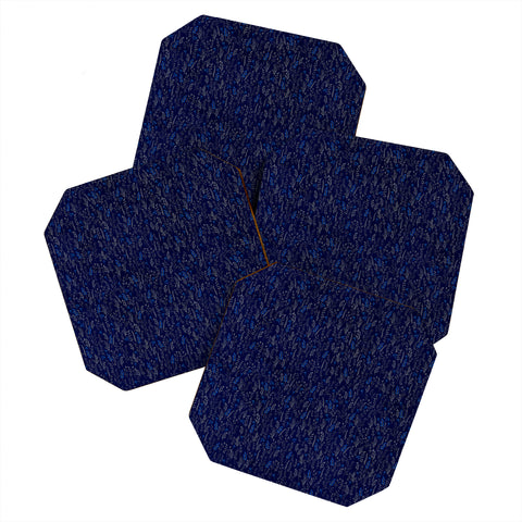 Iveta Abolina Royal Blue Silk Coaster Set
