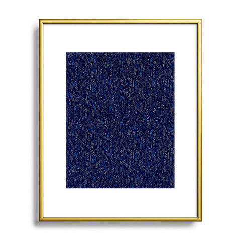 Iveta Abolina Royal Blue Silk Metal Framed Art Print