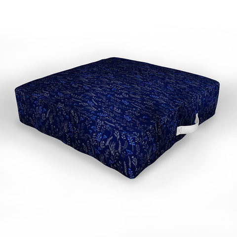 Iveta Abolina Royal Blue Silk Outdoor Floor Cushion