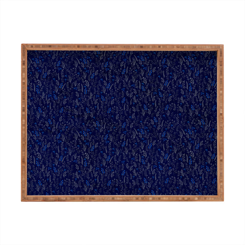 Iveta Abolina Royal Blue Silk Rectangular Tray