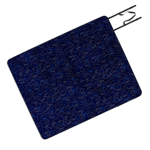 Iveta Abolina Royal Blue Silk Picnic Blanket