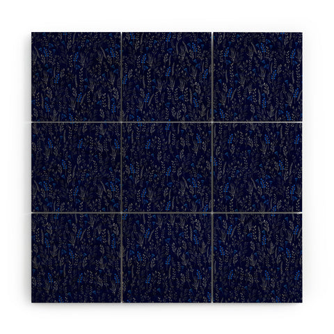 Iveta Abolina Royal Blue Silk Wood Wall Mural