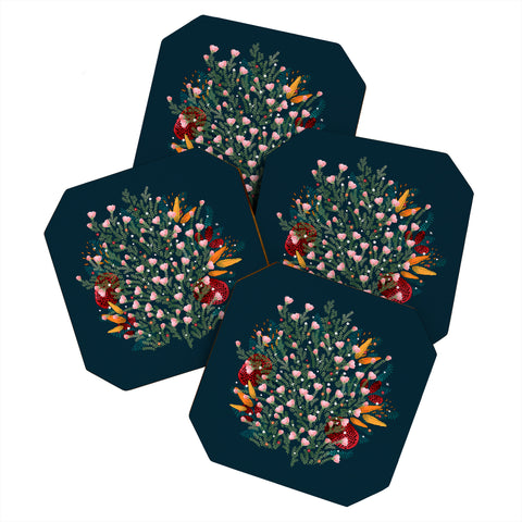 Iveta Abolina Ruby Dusk Coaster Set