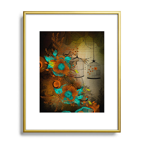 Iveta Abolina Rusty Lace Metal Framed Art Print