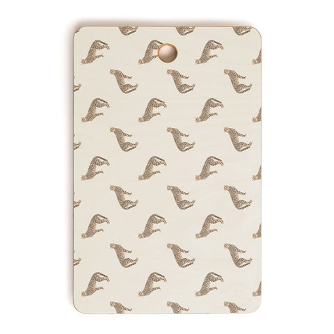 Iveta Abolina Sand Cheetah Cutting Board Rectangle