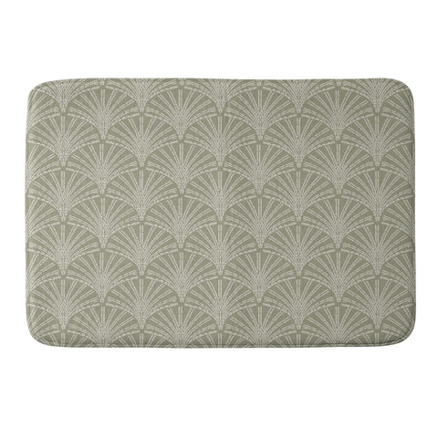 Iveta Abolina Scallop Fan Sage Memory Foam Bath Mat