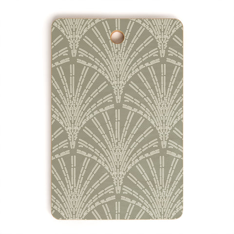 Iveta Abolina Scallop Fan Sage Cutting Board Rectangle