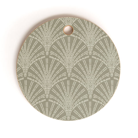 Iveta Abolina Scallop Fan Sage Cutting Board Round