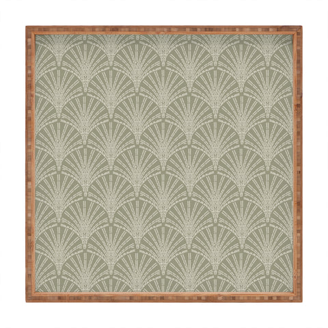 Iveta Abolina Scallop Fan Sage Square Tray