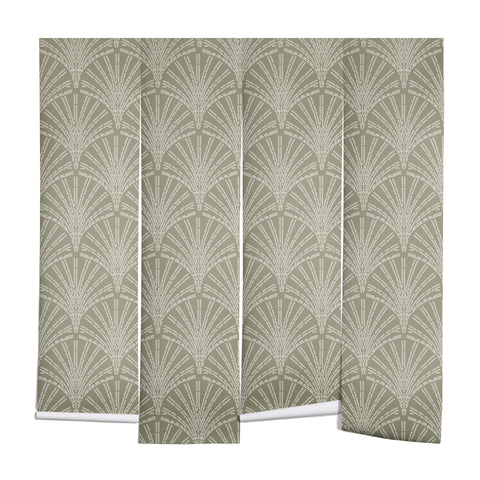 Iveta Abolina Scallop Fan Sage Wall Mural