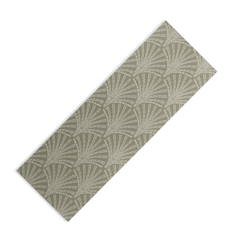 Iveta Abolina Scallop Fan Sage Yoga Mat
