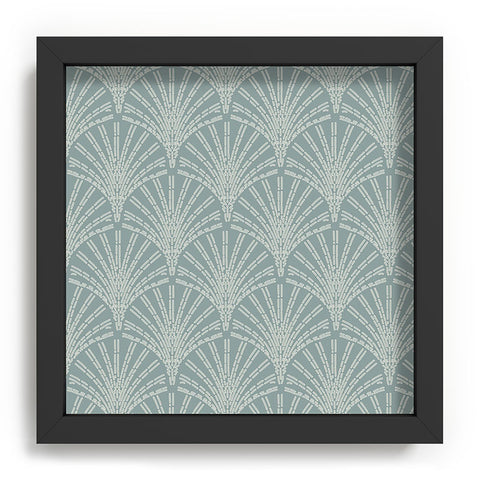 Iveta Abolina Scallop Fan Teal Recessed Framing Square