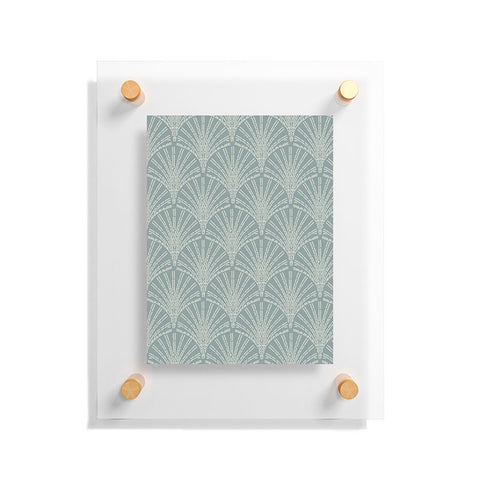 Iveta Abolina Scallop Fan Teal Floating Acrylic Print