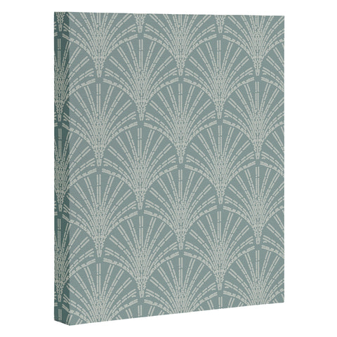 Iveta Abolina Scallop Fan Teal Art Canvas