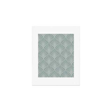 Iveta Abolina Scallop Fan Teal Art Print
