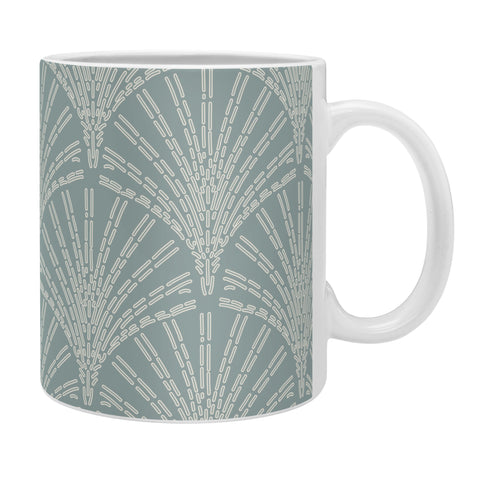 Iveta Abolina Scallop Fan Teal Coffee Mug