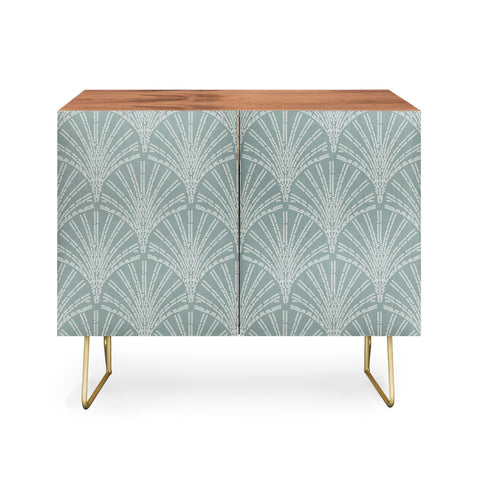 Iveta Abolina Scallop Fan Teal Credenza