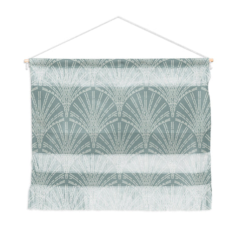 Iveta Abolina Scallop Fan Teal Wall Hanging Landscape