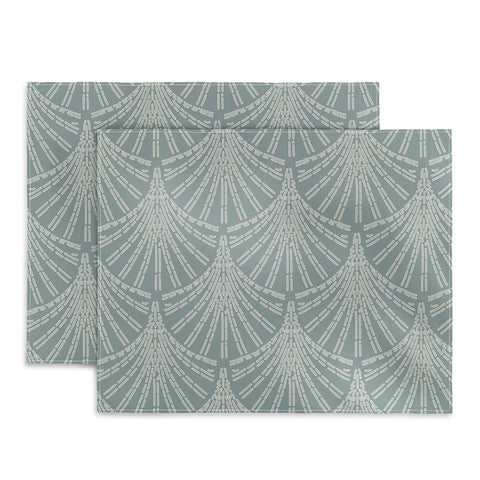 Iveta Abolina Scallop Fan Teal Placemat