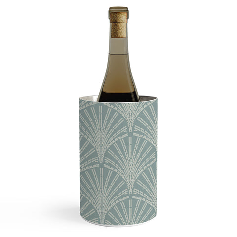 Iveta Abolina Scallop Fan Teal Wine Chiller