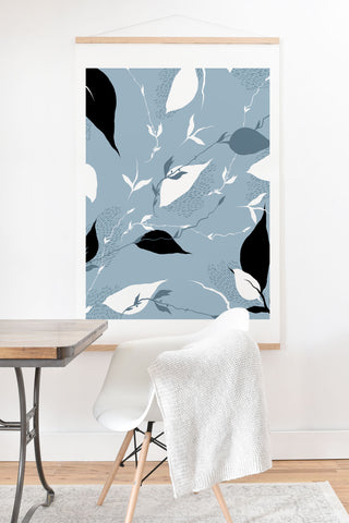 Iveta Abolina Scandi Ice Blue Art Print And Hanger