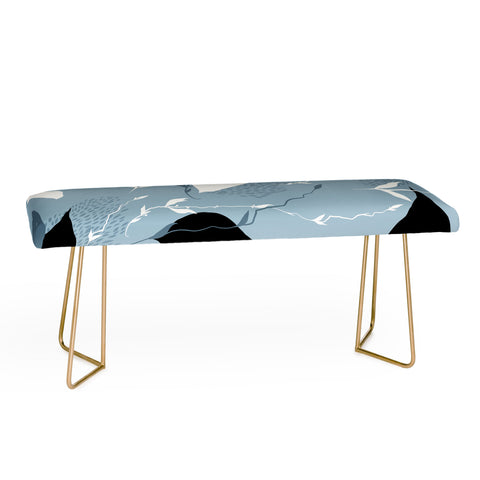 Iveta Abolina Scandi Ice Blue Bench