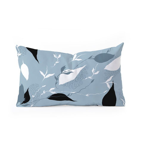 Iveta Abolina Scandi Ice Blue Oblong Throw Pillow