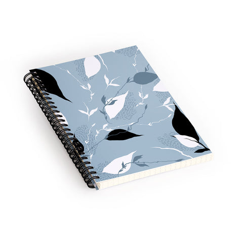 Iveta Abolina Scandi Ice Blue Spiral Notebook