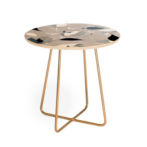 Iveta Abolina Scandi Ice Tan Round Side Table
