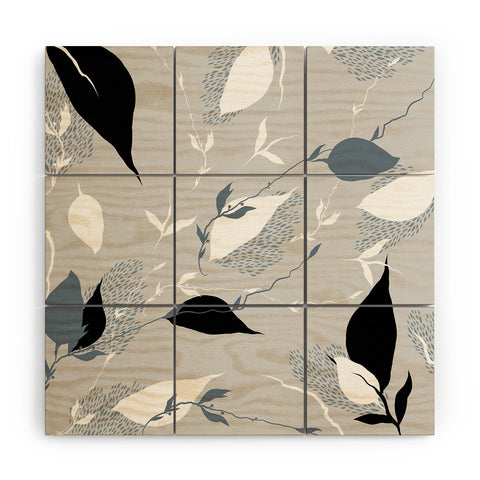 Iveta Abolina Scandi Ice Tan Wood Wall Mural