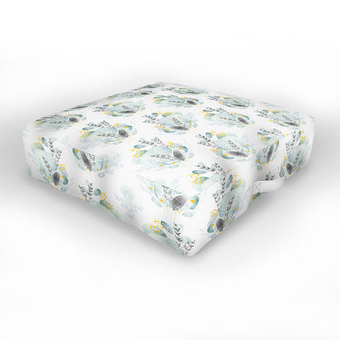 Iveta Abolina Seaflower Outdoor Floor Cushion