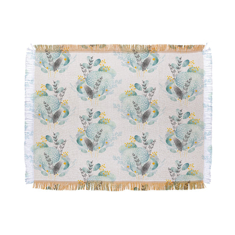 Iveta Abolina Seaflower Throw Blanket
