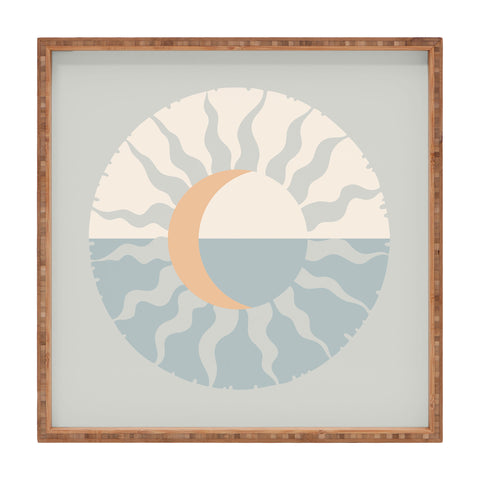 Iveta Abolina Seafoam Sunset Square Tray