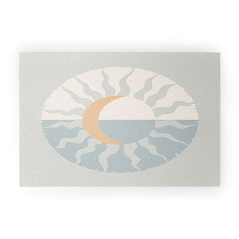 Iveta Abolina Seafoam Sunset Welcome Mat