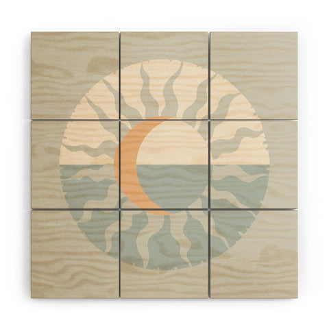 Iveta Abolina Seafoam Sunset Wood Wall Mural