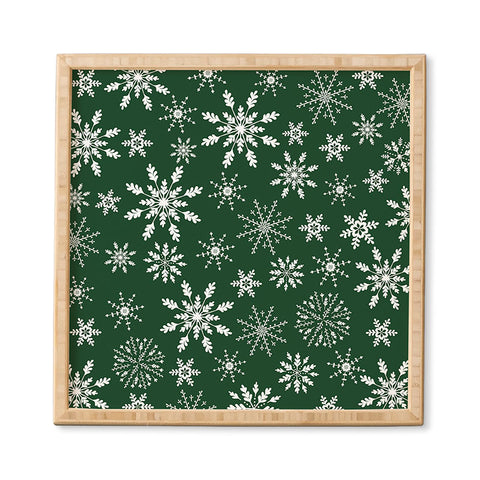 Iveta Abolina Silent Night Green Framed Wall Art