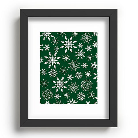 Iveta Abolina Silent Night Green Recessed Framing Rectangle