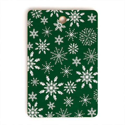 Iveta Abolina Silent Night Green Cutting Board Rectangle
