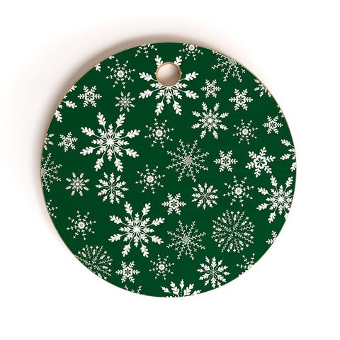 Iveta Abolina Silent Night Green Cutting Board Round