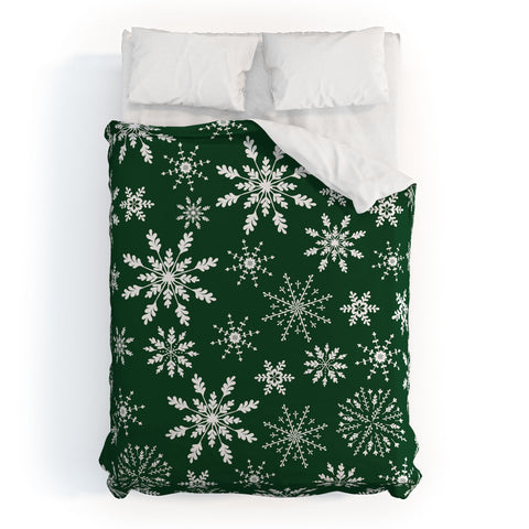 Iveta Abolina Silent Night Green Duvet Cover
